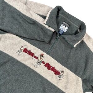 Big Dogs vintage‎ polar dog 1/4 Zip pullover sweater High Tech Gear oversized M